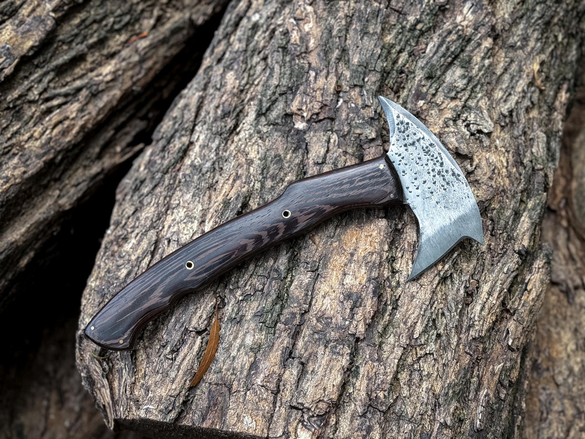 Sayoc Tactical Tomahawk Axe , Inspired by Winkler Axe, Full Tang Camping Hatchet, Bush Craft Axe - Gift for Men