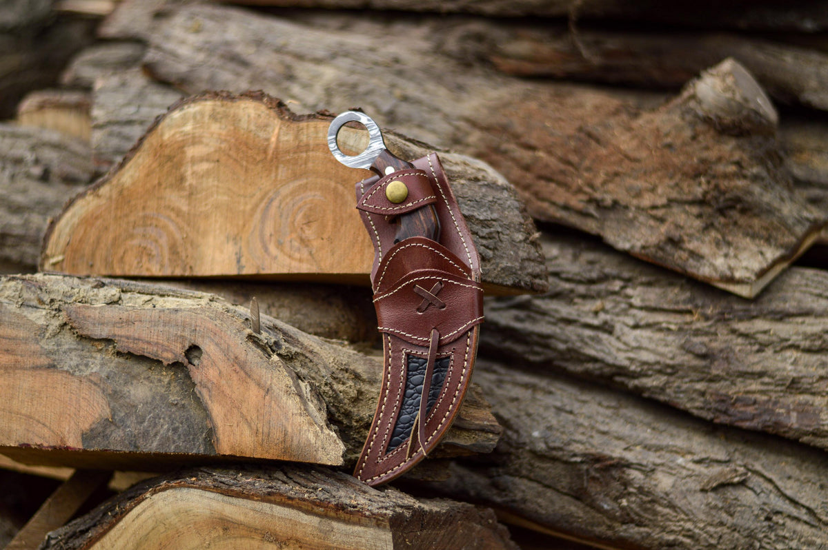 Damascus Steel Karambit Knife