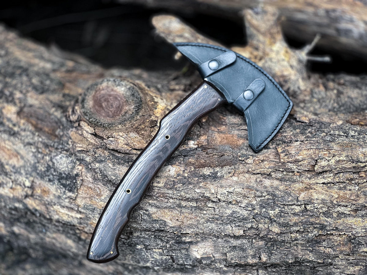 Sayoc Tactical Tomahawk Axe , Inspired by Winkler Axe, Full Tang Camping Hatchet, Bush Craft Axe - Gift for Men